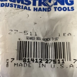 Armstrong 27-511 - 7/16" Full Polished 12 Pt. Ratcheting Box End Wrench - Bild 1 von 6