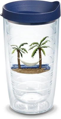 Tervis Palm Tree & Hammock Scene Insulated 2 Count (Pack of 1), Navy Lid  - Image 1 of 4