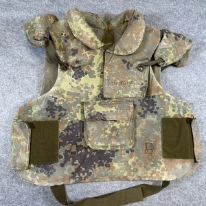 Vintage German Army Splinter Protection Vest Mens XXL Camouflage 1988 Body Armor - Picture 1 of 7