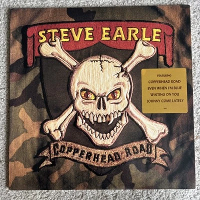 STEVE EARLE - COPPERHEAD ROAD —EX Vinyl LP  OG PROMO   - 1988 - UNI-7 - Image 1 of 4