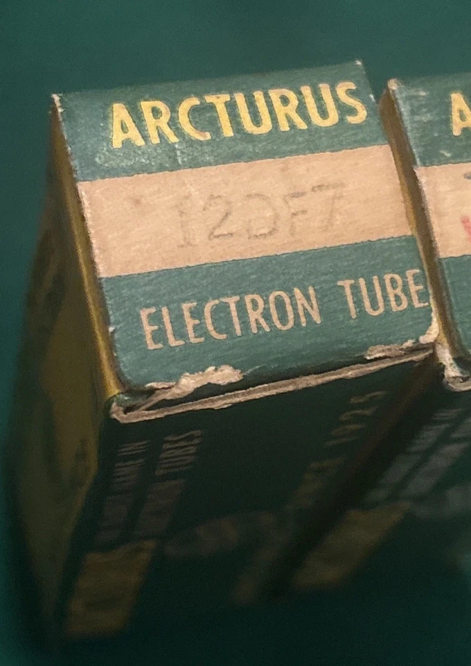 NIB NOS ARCTURUS 12DF7 Tube Angle 3 Mica RARE Aerospace 12AX7 Tested 200% Gain - Image 1 of 4