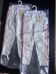 LOT OF 2 NWT Cat & Jack Pink and Gry Fleece Jogger Pants Pull On GIRLS S 6/7 - Picture 1 of 3