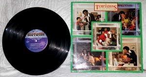 THE TEMPTATIONS GIVE LOVE AT CHRISTMAS 1980 LP MOTOWN PRINT VINTAGE VINYL - Picture 1 of 7