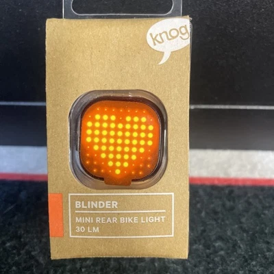 Luz Trasera Knog Blinder Corazón Bicicleta - Luz Trasera Bicicleta USB Recargable, 30Lúmenes Foto 1 de 3
