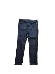 Women Marks And Spencer Denim Jeans Skinny Fit Stretch UK 20 Black VGC - Picture 1 of 3