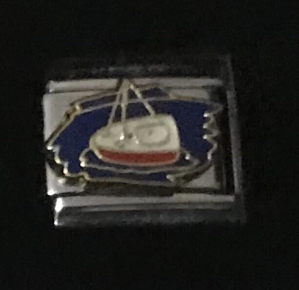 Barco Venta al por mayor italiano CHARM esmalte enlace 9MM K2023 J1 Foto 1 de 1