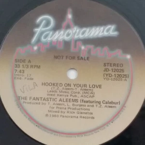 FANTASTIC ALEEMS Hooked On Your Love JD12025 Promo 12" Vinyl VG near+ - Picture 1 of 2