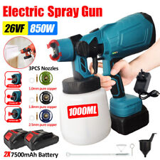 1000ML Cordless Electric Spray Gun Paint Sprayer with/without Battery For Makita