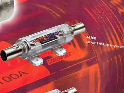 Esoteric StreetWires 1/0 AWG Hi Amp Protect In Line Fuse Holder Old School New! - Image 1 of 4