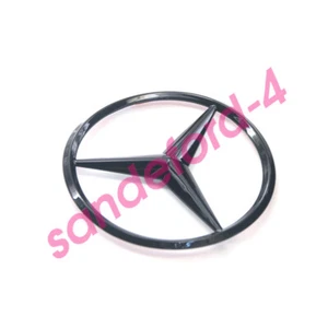 E63S AMG Trunk Star Emblem GLOSS BLACK Rear Logo Badge Mercedes E350 E43 W213 - Picture 1 of 3