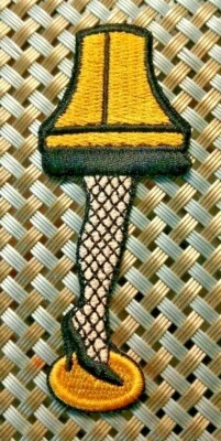 Christmas Story Leg Lamp Embroidered Patch Iron or Sew-On Holiday Applique