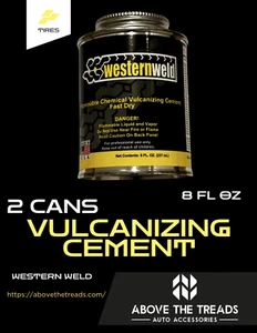 Pack of 2 Western Weld - 8oz Chemical Vulcanizing Cement - Picture 1 of 1
