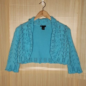 G Signature Damen Cropped vorne offen schwerer Cardigan Pullover Small - Bild 1 von 6