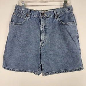 Vintage St Johns Bay Denim Mom Shorts Womens Size 14P High Rise 90s Distressed - Picture 1 of 3