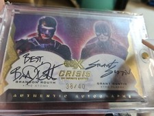 Cryptozoic CZX Crisis On Infinite Earths Gustin Routh Dual Auto /40 Flash Atom