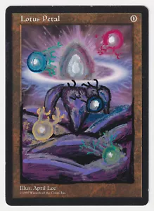 Altered Lotus Petal MP Tempest MTG Magic Hand Painted Unique Custom Extended Art - Picture 1 of 2