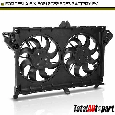 Motor de refrigeración ventilador radiador doble con cuchilla para Tesla S X 2021 2022 2023 15886700C Foto 1 de 4