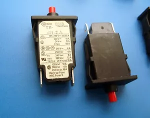 Weber T11-611-2A 240VAC 2A Snap-In, Druck-Reset, Thermoschutzschalter, MENGE-2 - Bild 1 von 1