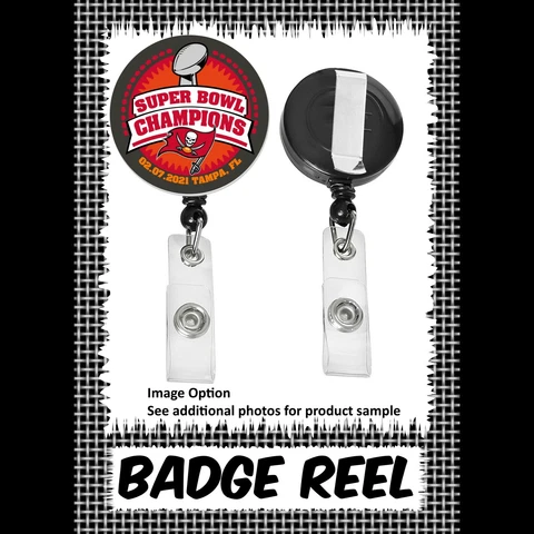 Tampa Bay Buccaneers Super Bowl LV - Badge Reel Retractable - 12 Design Options Cover