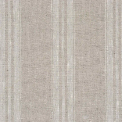Oslo Stripe Fabric Natural | 100% Linen | Vintage Style Curtains Cushions - Image 1 of 4