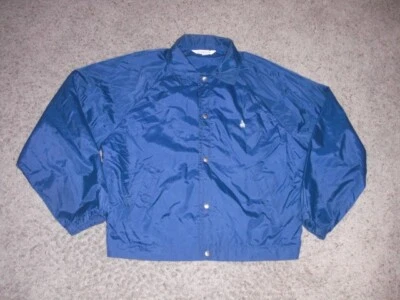 Chaqueta cortavientos vintage años 80 LONDON FOG azul NYLON botón a presión M hecha en EE. UU. Foto 1 de 4