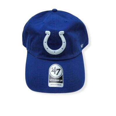 '47 Indianapolis Colts Clean Up Blue Adjustable Strap Hat Dad Cap - Image 1 of 4