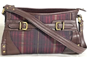 Etienne Aigner Shoulder Bag S. Hampton Plaid Purse Preppy Equestrian Old Money - Picture 1 of 24