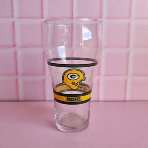 Coca-Cola Coke NFL Green Bay Packer Glass Collectable - Picture 1 of 5