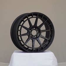 4 PCS  ROTA WHEEL RECCE 17X8 5X100 44 73 GUNMETAL GRAY/ SLATE GRAY 