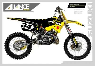 2001 2002 2003 2004 2005 2006 2007 2008 RM 125 250 gráficos Suzuki RM125 RM250 Foto 1 de 4