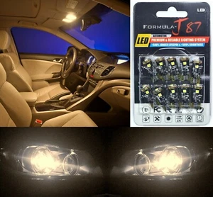 Canbus Error LED Light 194 Warm White Ten Bulbs Interior Trunk Cargo Replacement - Picture 1 of 12