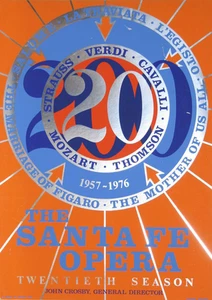 Robert Indiana Original Serigraph / Screenprint Santa Fe Opera 1976 Collectibe - Bild 1 von 1