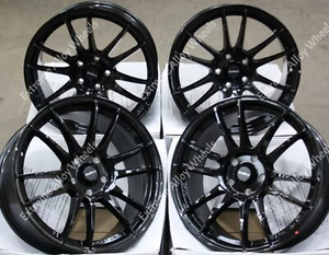 Alloy Wheels 18" Suzuka Nissan Elgrand Juke Murano Qashqai X Trail 5x114 Black - Picture 1 of 8