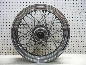 HD HARLEY DAVIDSON H-100 2001 ULTRA CLASSIC FRONT WHEEL RIM STRAIGHT 16X3 - Picture 1 of 18