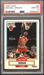 1990 Fleer #26 Michael Jordan PSA 10 Gem Mint New Slab - Picture 1 of 2