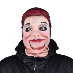 3D SCARY PLASTIC DUMMY EFFECT FABRIC FACE MASK HALLOWEEN FS058 - Picture 1 of 12