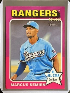 Marcus Semien - 2025 Topps Heritage Baseball - Numbered /699 #127 - Bild 1 von 1