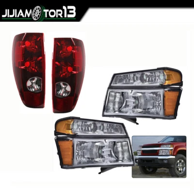 Faros ahumados y luces traseras rojas aptos para Chevy Colorado GMC Canyon 04-12 Foto 1 de 4