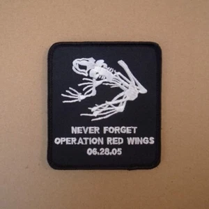 Navy SEAL Never Forget Operation Red Wing Embroidery Patch - Imagen 1 de 1