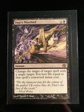 Imp’s Mischief Planar Chaos Rare Magic the gathering card with free shipping