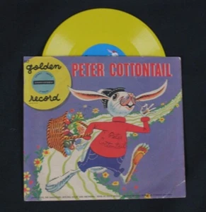 GOLDEN RECORD 78 rpm. Peter Cottontail 6" Children Vinyl Colour Disc UK SELLER - Picture 1 of 2