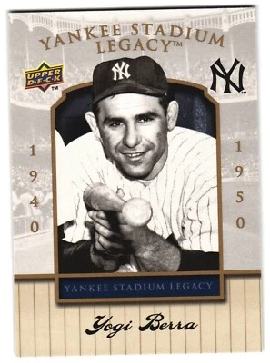 Yogi Berra 2008 Upper Deck Yankee Stadium Legacy #24 - Image 1 of 2