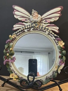 Vintage Annie Danielson Designs “Garden Dance” Whimsical Fairy Sprite Mirror - Picture 1 of 13