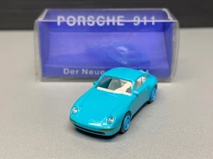 Porsche 911 Carrera 993 Coupe sport car Mj. 1994 türkis PKW Euro Modell H0 1:87 - Picture 1 of 12