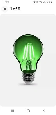 Feit Electric ~ A19/TG/LED 40W Equivalent 4.5 Watt Dimmable Filament Clear Glass - Image 1 of 4