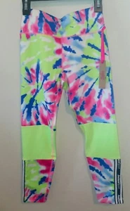 Girls Justice Clothing Leggings Size 10 Medium Tie Die Pants - Picture 1 of 2