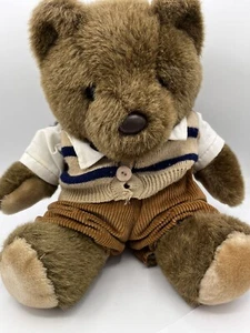 Vtg ganzbros 1985 The Heritage Collection clothes Tie Stuffed Teddy Bear teacher - Picture 1 of 9