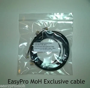 Polycom 2200-00675-001 (RC) Extended Mic Cable 6 ft for SoundStation & Premier - Picture 1 of 4
