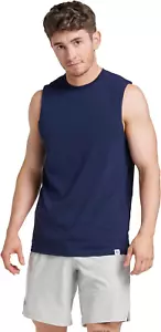 Men'S Dri-Power Cotton Blend Sleeveless Muscle Shirts, Moisture Wicking Odor Pro - Picture 1 of 12