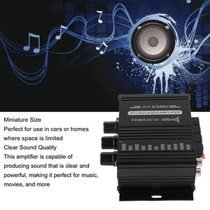 Car Auto Stereo Amplifier 12V Portable Clear Sound Quality Mini Amplifier For - Bild 1 von 12